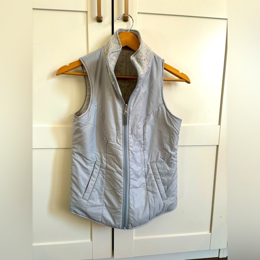 Smartwool reversible vest in gray size xs NWT cozy casual winter Cabincore - Picture 5 of 8